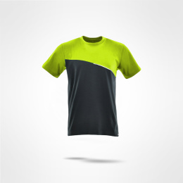 koszulka robocza Comfort Plus Sara Workwear czarno-żółta