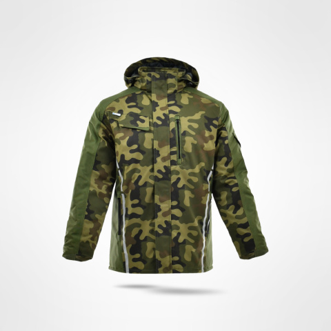 kurtka robocza ocieplana długa Standard Winter Sara Workwear moro