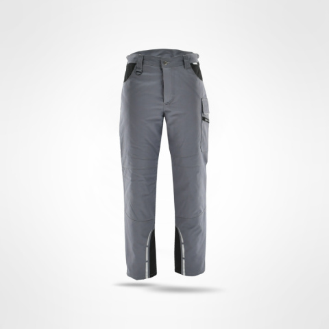 spodnie robocze do pasa ocieplane Standard Winter Sara Workwear szaro-czarne spodnie robocze do pasa ocieplane Standard Winter Sara Workwear szaro-czarne
