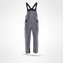 spodnie robocze ogrodniczki ocieplane Standard Winter Sara Workwear szaro-czarne spodnie robocze ogrodniczki ocieplane Standard Winter Sara Workwear szaro-czarne