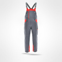 spodnie robocze ogrodniczki ocieplane Standard Winter Sara Workwear szaro-czerwone spodnie robocze ogrodniczki ocieplane Standard Winter Sara Workwear szaro-czerwone
