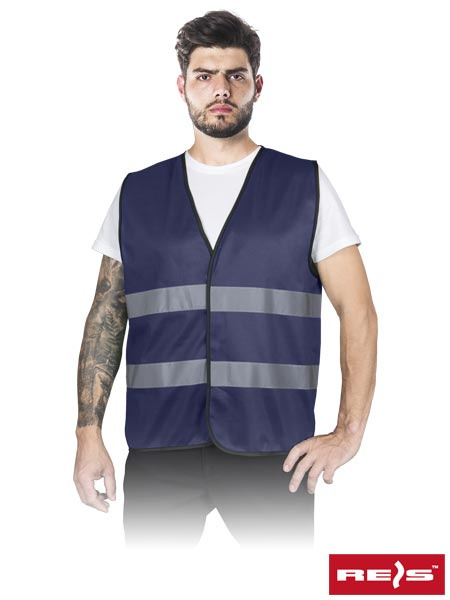 kamizelka robocza z pasami odblaskowymi KOS-COLOR Reis granatowa kamizelka robocza z pasami odblaskowymi KOS-COLOR Reis granatowa