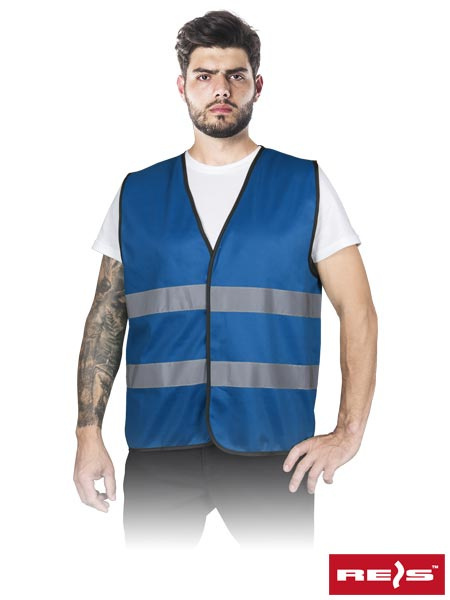 kamizelka robocza z pasami odblaskowymi KOS-COLOR Reis niebieska kamizelka robocza z pasami odblaskowymi KOS-COLOR Reis niebieska