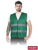 kamizelka robocza z pasami odblaskowymi KOS-COLOR Reis zielona kamizelka robocza z pasami odblaskowymi KOS-COLOR Reis zielona