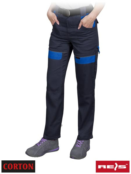 spodnie robocze do pasa damskie Corton Reis granatowo-niebieskie spodnie robocze do pasa damskie Corton Reis granatowo-niebieskie