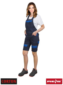 spodnie robocze ogrodniczki damskie z krótkimi nogawkami Corton Reis