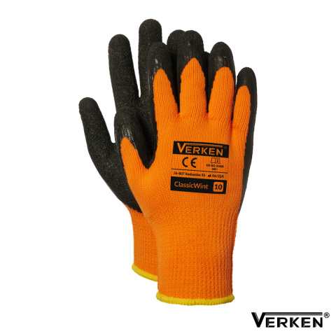 RĘKAWICE ROBOCZE OCIEPLANE POWLEKANE LATEKSEM CLASSICWINT VERKEN KARTON RĘKAWICE ROBOCZE OCIEPLANE POWLEKANE LATEKSEM CLASSICWINT VERKEN KARTON