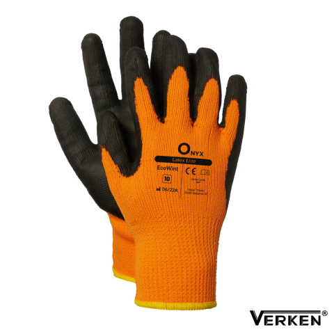 RĘKAWICE ROBOCZE OCIEPLANE POWLEKANE LATEKSEM ECOWINT VERKEN KARTON RĘKAWICE ROBOCZE OCIEPLANE POWLEKANE LATEKSEM ECOWINT VERKEN KARTON