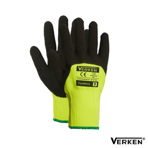 RĘKAWICE ROBOCZE OCIEPLANE POWLEKANE LATEKSEM FOMWINT VERKEN KARTON RĘKAWICE ROBOCZE OCIEPLANE POWLEKANE LATEKSEM FOMWINT VERKEN KARTON