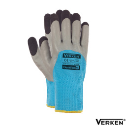 RĘKAWICE ROBOCZE OCIEPLANE POWLEKANE LATEKSEM DUOWINT VERKEN KARTON