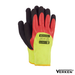 RĘKAWICE ROBOCZE OCIEPLANE POWLEKANE LATEKSEM REDWINT VERKEN KARTON