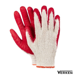RĘKAWICE BHP ROBOCZE POWLEKANE LATEKSEM VAMP 10 VERKEN