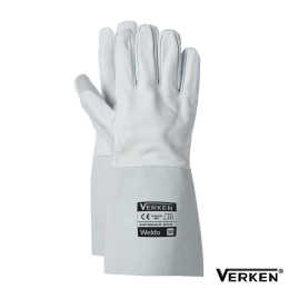 RĘKAWICE ROBOCZE SKÓRZANE SPAWALNICZE WELDO VERKEN KARTON