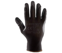 RĘKAWICE ROBOCZE  POWLEKANE NITRYLEM COVENT BLACK NA MAGAZYN DO SERWISU DO SMARÓW I OLEJU