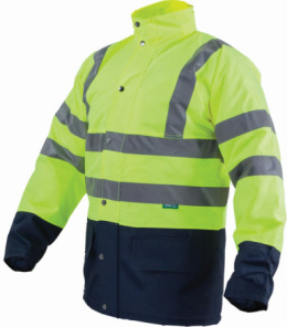 kurtka robocza odblaskowa ocieplana Flash Stalco żółta