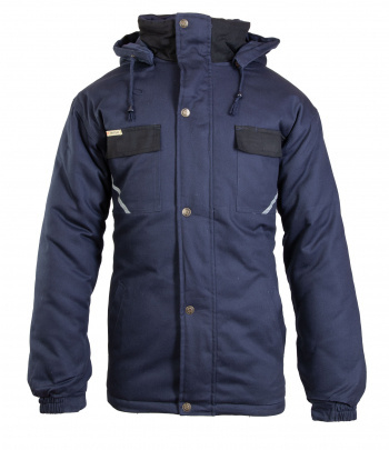 GRANATOWA KURTKA OCIEPLANA BRIXTON NATUR  POLSTAR NA BUDOWE