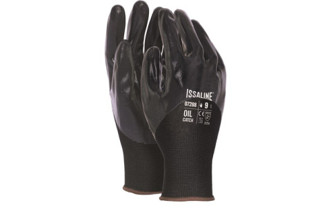 RĘKAWICE ROBOCZE 07288 OIL CATCH OLEJOODPORNE Z NYLONU Z WARSTWĄ NITRYLU