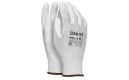 RĘKAWICE Z NYLONU 07285 SOFT CATCH ISSA ODDYCHAJACE BIAŁE