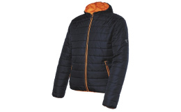 GRANATOWO-POMARAŃCZOWA PIKOWANA KURTKA 04099 ISSA