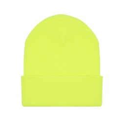 CZAPKA ZIMOWA AKRYLOWA DZIANA YELLOW NEON