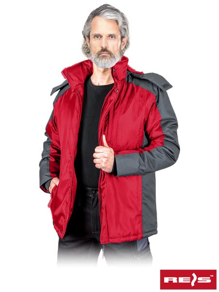 kurtka robocza ocieplana Baltic Reis czerwono-szara kurtka robocza ocieplana Baltic Reis czerwono-szara