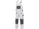 spodnie robocze ogrodniczki męskie Luxy Robin CXS Canis biało-szare spodnie robocze ogrodniczki męskie Luxy Robin CXS Canis biało-szare