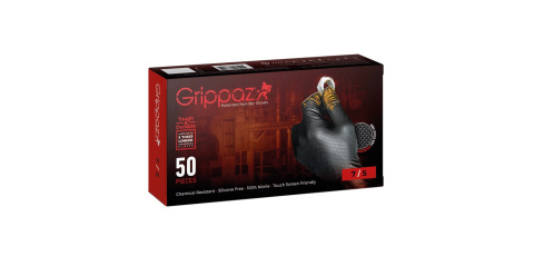 Industrial Starter Grippaz rękawice robocze nitrylowe czarne Industrial Starter Grippaz rękawice robocze nitrylowe czarne