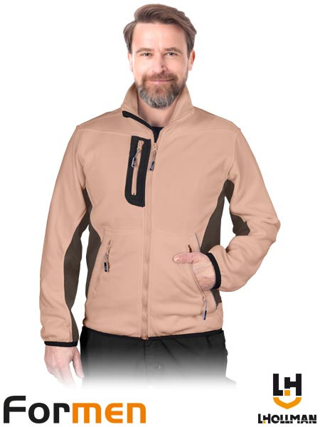 BEŻOWO-BRĄZOWY POLAR ROBOCZY FORMEN DWUKOLOROWY REKLAMOWY BEŻOWO-BRĄZOWY POLAR ROBOCZY FORMEN DWUKOLOROWY REKLAMOWY