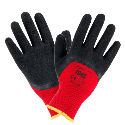 Rękawice robocze Urgent 1043 powlekane szorskowanym lateksem - rękawice ochronne budowlane Rękawice robocze Urgent 1043 powlekane szorskowanym lateksem - rękawice ochronne budowlane