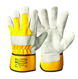 RĘKAWICE ROBOCZE WZMACNIANE SKÓRĄ GRANBERG 102.9500 RĘKAWICE BUDOWLANE PROSAVE