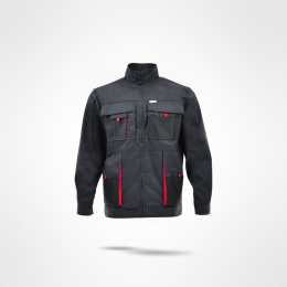 Sara Workwear King bluza robocza grafitowo-czerwona