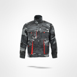 Sara Workwear King bluza robocza moro czerwona