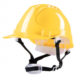 hełm roboczy ABS 4 pkt. pasek podbródkowy YS-4 H44B Polstar żóły