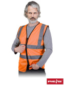 kamizelka robocza odblaskowa KOS-MESHZIP Reis pomarańczowa kamizelka robocza odblaskowa KOS-MESHZIP Reis pomarańczowa