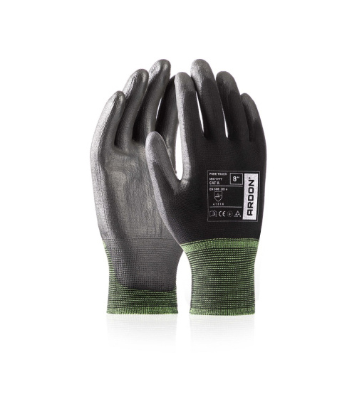 RĘKAWICE ROBOCZE DZIANE Z NYLONU POWLEKANE POLIURETANEM PURE TOUCH BLACK ARDON A8009 CZARNE POWLEKANE PU RĘKAWICE ROBOCZE DZIANE Z NYLONU POWLEKANE POLIURETANEM PURE TOUCH BLACK ARDON A8009 CZARNE POWLEKANE PU
