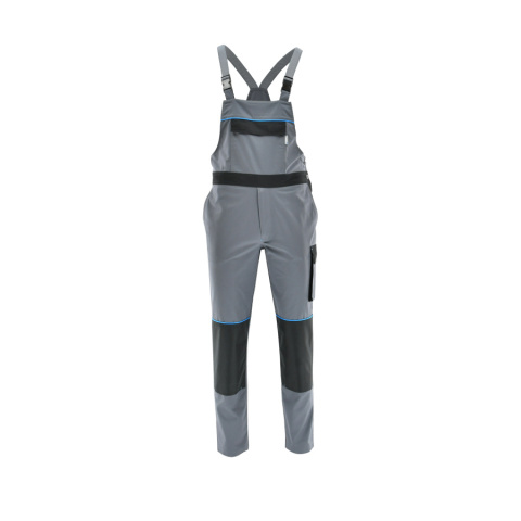 Sara Workwear Skiper spodnie robocze ogrodniczki szaro-czarne Sara Workwear Skiper spodnie robocze ogrodniczki szaro-czarne