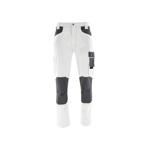 spodnie robocze do pasa Actiflex Sara Workwear biało-jasnoszare spodnie robocze do pasa Actiflex Sara Workwear biało-jasnoszare