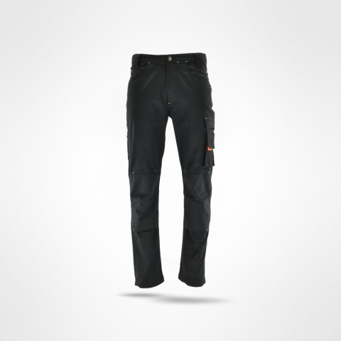 spodnie robocze do pasa Actiflex Sara Workwear czarno-pomarańczowe spodnie robocze do pasa Actiflex Sara Workwear czarno-pomarańczowe
