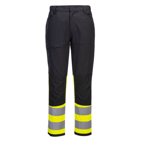 spodnie robocze do pasa serwisowe WX2 Eco Hi-Vis klasy 1 CD888 Portwest czarno-żółte spodnie robocze do pasa serwisowe WX2 Eco Hi-Vis klasy 1 CD888 Portwest czarno-żółte