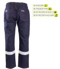 Polstar Profflam Antistatic spodnie robocze do pasa trudnopalne z pasami odblaskowymi kat.II Polstar Profflam Antistatic spodnie robocze do pasa trudnopalne z pasami odblaskowymi kat.II