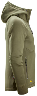 Bluza robocza zapinana na zamek z kapturem FlexiWork 8026 Snickers Workwear zielona khaki Bluza robocza zapinana na zamek z kapturem FlexiWork 8026 Snickers Workwear zielona khaki