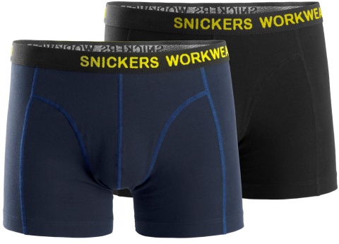 2-pak bokserki męskie Snickers Workwear 9436 czarne i granatowe 2-pak bokserki męskie Snickers Workwear 9436 czarne i granatowe