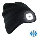 czapka robocza ocieplana z latarką 7091 Urgent czarna czapka robocza ocieplana z latarką 7091 Urgent czarna