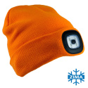 czapka robocza ocieplana z latarką 7091 Urgent pomarańczowa czapka robocza ocieplana z latarką 7091 Urgent pomarańczowa