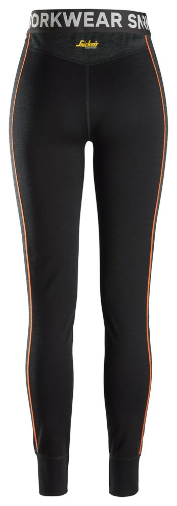 Damskie legginsy robocze termiczne Stay Warm Snickers Workwear 9471 czarne Damskie legginsy robocze termiczne Stay Warm Snickers Workwear 9471 czarne