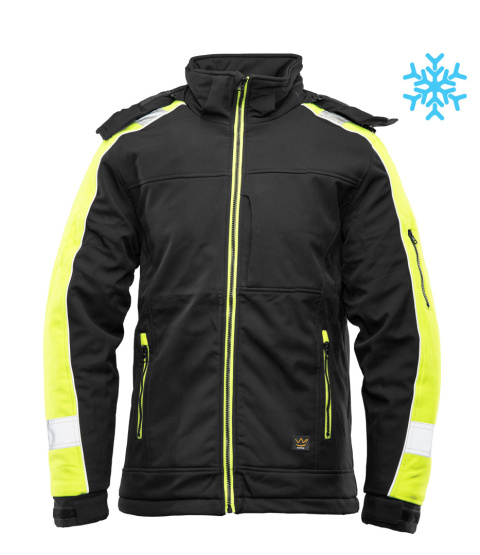 kurtka robocza ocieplana softshell Rival Seven Kings Polstar czarno-żółta kurtka robocza ocieplana softshell Rival Seven Kings Polstar czarno-żółta