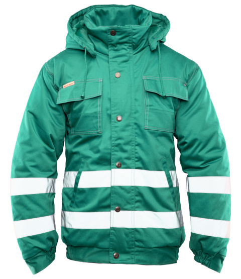 kurtka robocza ocieplana z pasami odblaskowymi Brixton Snow Polstar zielona kurtka robocza ocieplana z pasami odblaskowymi Brixton Snow Polstar zielona