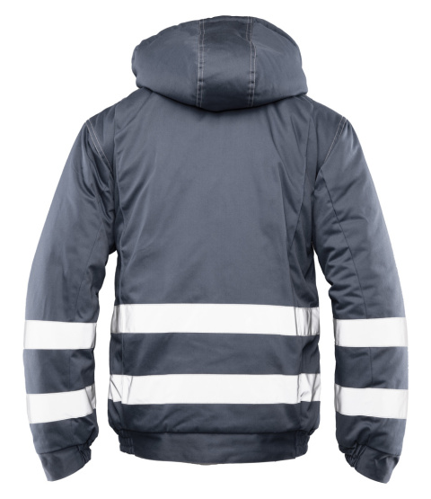 Polstar Brixton Snow kurtka robocza ocieplana z pasami odblaskowymi stalowa Polstar Brixton Snow kurtka robocza ocieplana z pasami odblaskowymi stalowa