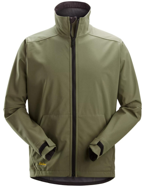 Kurtka robocza softshell wiatroszczelna AllroundWork 1205 Snickers Workwear zielona khaki Kurtka robocza softshell wiatroszczelna AllroundWork 1205 Snickers Workwear zielona khaki