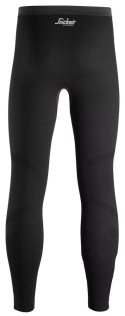 Termiczne kalesony robocze bezszwowe wełniane Snickers Workwear 9484 czarne Termiczne kalesony robocze bezszwowe wełniane Snickers Workwear 9484 czarne